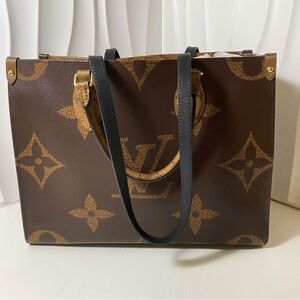 LOUIS VUITTON Onthego MM Tote Bag Monogram Reverse Canvas